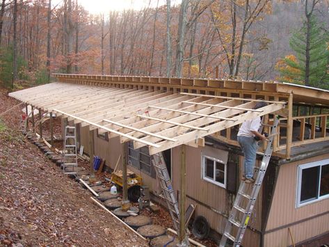 Camper Porch, Mobile Home Addition, Mobile Home Roof, Media Pennsylvania, Mobile Home Redo, Mobile Home Kitchens, Mobile Home Remodeling, Mobile Home Repair, Mobile Home Exteriors