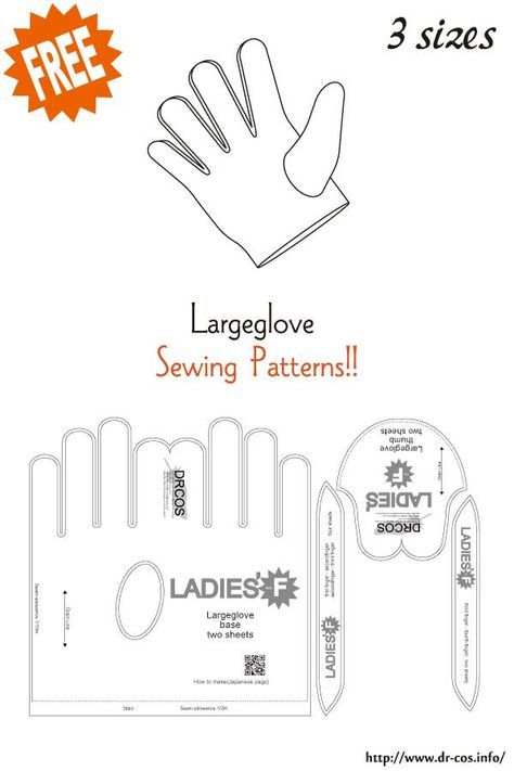 Glove Pattern Sewing, Diy Leather Gloves, Leather Gloves Pattern, Gloves Diy, Diy Leather Working, Sewing Hats, Leather Working Patterns, Glove Pattern, Dolls Clothes Diy