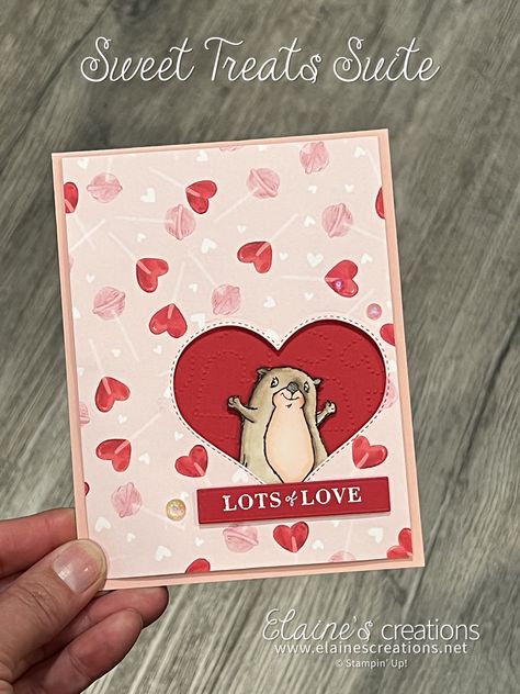 Stampin Up Valentine Cards 2023, Valentine Cards Stampin Up Ideas, Stampin Up Valentines Day Cards, Stamp Valentines, Love Card Ideas, Ombre Cards, Otter Valentines, Stampin Up Valentine Cards, Butterfly Brilliance