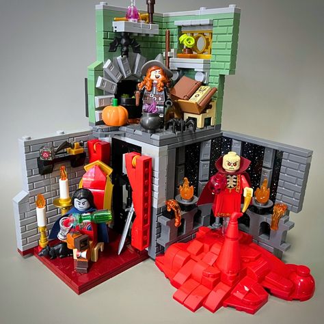 Lego Habitat, Creativity Prompts, Lego Halloween, Mind Flayer, Amazing Lego Creations, Lego Castle, Lego Figures, Lego Minifigure, Custom Lego