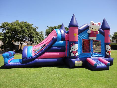 Hello Kitty Inflatable Jumper with Slide! 26 ft. x 15 ft. Call or text (619) 993-4120 for more information! Call or Text (619)993-4120 for more information! Available for delivery to parks or home! Hello Kitty Random, Kitty Birthday Decorations, 13th Birthday Party Ideas For Teens, Hello Kitty Birthday Decorations, Hello Kitty Bedroom Decor, Sanrio Birthday Party, Birthday Party Ideas For Teens, Sanrio Birthday, Sanrio Party