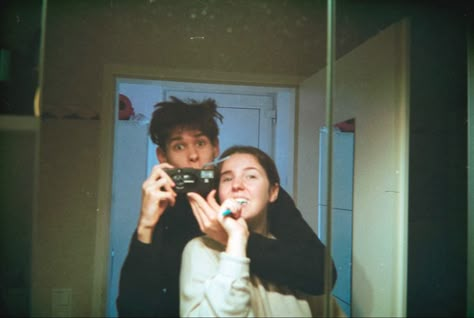 Couple Memories, Couples On Film, Kodak Film Camera Aesthetic, Film Camera Mirror Selfie Couple, Couples On Film Camera, Kodak Gold 200 35mm Film Photos, Kodak Easyshare Photos, Disposable Film Camera, Film Camera Photography