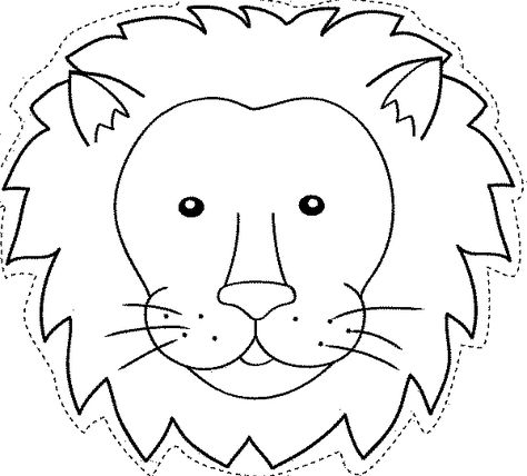 Maestra de Infantil: Caretas de animales para colorear e imprimir. Printable Animal Masks, Animal Masks For Kids, Lion Mask, Face Template, Mask Template, Animal Crafts For Kids, Lion Face, Animal Masks, Animal Faces