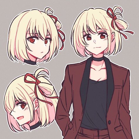 Blonde Anime, Hair Anime, Short Blonde, Anime Hair, Short Blonde Hair, Blonde Hair, Short Hair, Short Hair Styles, Blonde