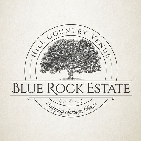 Farm Logo Inspiration, Vintage Mascot, Landscaping Logo, Oak Glen, Farm Logo Design, Logo Fleur, Mascot Logo Design, Logo Generator, Blue Rock