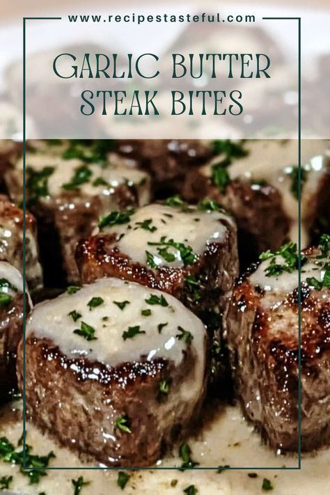 Tender sirloin steak bites cooked in a rich garlic butter and Parmesan cream sauce, perfect for a quick and satisfying meal. Tender Sirloin Steak, Sirloin Steak Bites, Sirloin Recipes, Sirloin Steak Recipes, Garlic Butter Steak Bites, Butter Steak Bites, Steak Bites Recipe, Beef Steak Recipes, Butter Steak