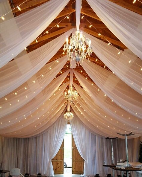 Ceiling Swag, Wedding Lighting, Instagram Wedding, Wedding Lights, Barn Wedding, Wedding Season, Dream Wedding, Wedding Decorations, Wedding Inspiration