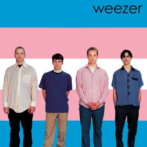 Weezer Blue, Funny Flags, Trans Pride Flag, Trans Boys, Lgbt Memes, Trans Flag, Lgbtq Funny, Gay Humor, Buddy Holly