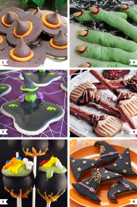 Witch themed dessert recipes - Chickabug Blog: ideas for your beautifully personalized parties Witch Desserts, Dessert Shooters Recipes, Witch Fingers, Shooter Recipes, Halloween Deserts, Dessert Shooters, Witch Party, Torte Cupcake, Halloween Sweets