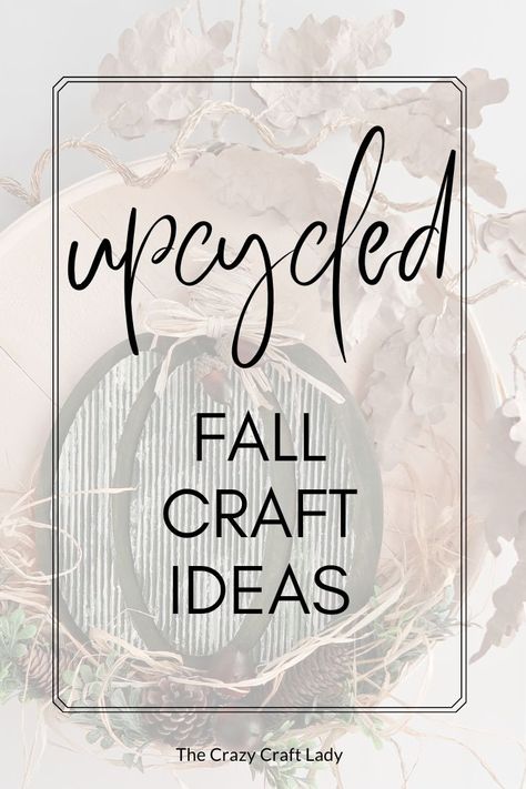 Keep your craft project budget low with these Fall Upcycled Crafts ideas. You'll use supplies and leftovers you have on hand to create upcycled items, making it fun and cost-efficient! Repurposed Items Upcycling, Vintage Repurposed Items, Faux Tin Tiles, Upcycled Items, Thrift Store Upcycle, Rustic Fabric, Mod Podge Crafts, Faux Tin, Upcycled Projects