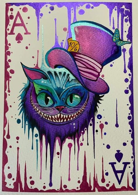 El gato popart Alicia en el país de las marav Alice In Wonderland Cheshire Cat Art, Cheshire Cat Painting, Live Action Disney, Alice In Wonderland Painting, Cheshire Cat Drawing, Alice In Wonderland Cat, Alice In Wonderland Paintings, Cheshire Cat Art, Alice In Wonderland Art