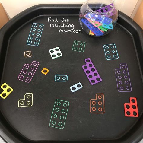 Numeracy Tuff Tray Ideas, Numicon Tuff Tray, Numicon Activities Eyfs, Maths Activities Eyfs, Numicon Activities, Aladdin Wedding, Maths Eyfs, Eyfs Maths, Early Years Maths