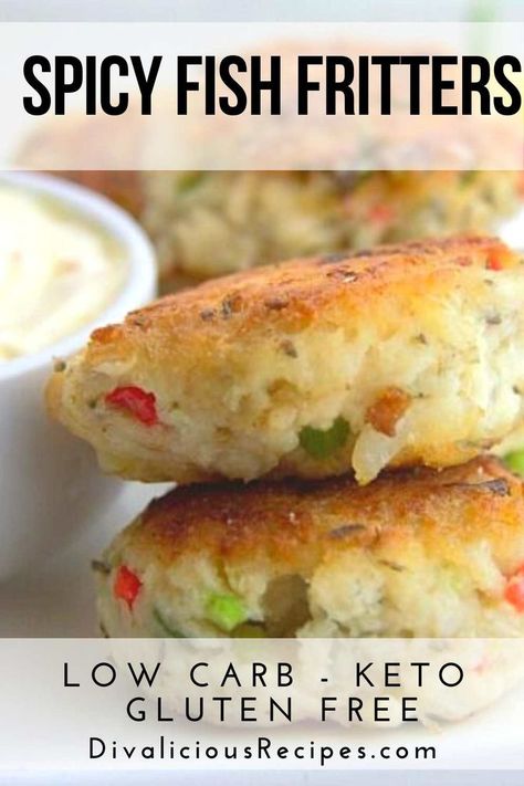 Low Carb Fish Cakes, Low Carb Caribbean Recipes, Caribbean Keto Recipes, Keto Fish Cakes, Fish Fritters, Keto Fish, Fish Cakes, Boiled Egg Diet Plan, Low Carb Diets