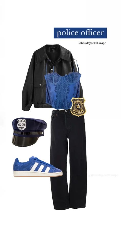 Cop Costume Diy, Policeman Costume, Police Officer Halloween Costume, Police Officer Halloween, Police Halloween Costumes, School Collage, Police Officer Costume, Halloween Costumes Diy Couples, Police Outfit