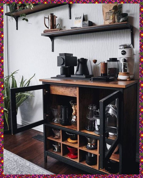 Embark on a coffee adventure with 'Brew Bliss'! ☕✨ Explore dreamy setups, trendy designs, and DIY delights that transform your morning routine. Dive into cozy ambiance and chic decor. Join us for 'Java Joy'—where every cup tells a unique story. Explore more at the link above! #CoffeeMagic #HomeDecor Coffee Bar Ideas Kitchen Counter Corner, Kitchen Counter Corner Decor, Kitchen Counter Coffee Bar, Counter Coffee Bar, Coffee Bar Ideas Kitchen, Corner Coffee Bar, Kaffe Station, Coffee Bar In Kitchen, Bar In Kitchen