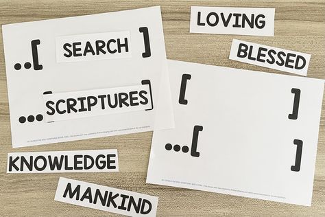 Use this As I Search the Holy Scriptures Seek & Find logical game and search for keywords around the room and put them in the correct order while you sing! When I Am Baptized, Jesus Has Risen, Book Of Mormon Stories, Simple Code, Lds Printables, My Redeemer Lives, Primary Singing Time, Flip Chart, Singing Time