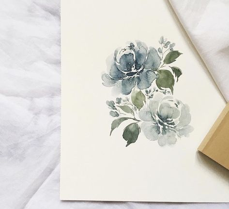 Art Paintings Aesthetic, Paintings Aesthetic, Watercolor Flowers Tutorial, Watercolor Calligraphy, Watercolour Inspiration, Loose Watercolor, Watercolor Paintings Easy, Watercolor Sketchbook, Watercolor Flower Art