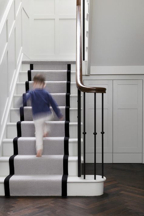 Central Staircase Hallway, Bright Stair Runner, 1950 Bungalow, Energy Efficient House, Conservation Officer, Central Staircase, Bungalow Remodel, Dormer Bungalow, Hawfinch