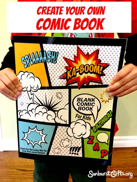 Create Your Own Comic Book Make A Comic Book, Create Your Own Comic, Book Birthday Parties, Blank Comic Book, Comic Book Template, Comic Book Layout, Comic Tutorial, Book Creator, Manga Books