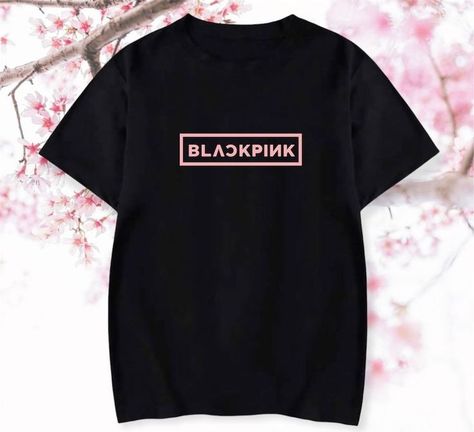 Blackpink Shirt Design, Blackpink Tshirt Design, Blackpink Shirt, Blackpink Logo, Us Logo, Hoody Kpop, Kpop Jennie, Blackpink Black, Kpop Tshirt