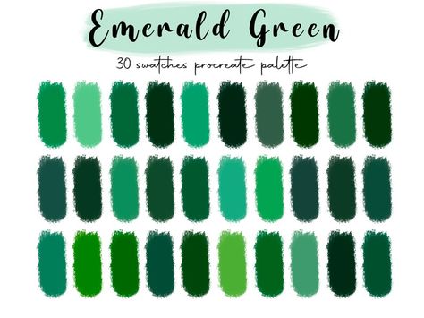 Free Ipad Wallpaper, Procreate Palettes, Color Palette For Procreate, Procreate Palette, Ipad Pro Art, Design Tricks, Hex Color, Pro Art, Emerald Green Color