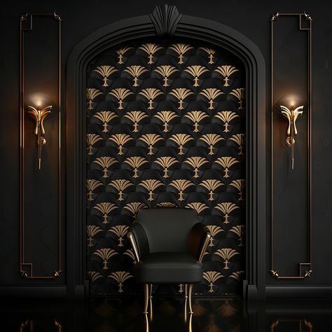 To See more dark esoteric Products here: https://www.etsy.com/shop/AethericImages 4 art Deco wall art mockups for online sales. Digital files are at 300dpi. 4000x4000 pixels. Art Deco Movie Room, Art Deco Tv Wall, Art Deco Spa, Art Deco Bars, Art Deco Details, Art Deco Feature Wall, Art Deco Walls, Art Deco Flooring, Black And Gold Interior