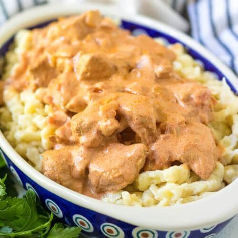 Chicken Peperkash, Chicken Paprikash Recipe, Paprikash Recipe, Chicken Paprikash, Scratch Cooking, Paprika Chicken, Czech Recipes, Education Tattoos, Celebrities Quotes