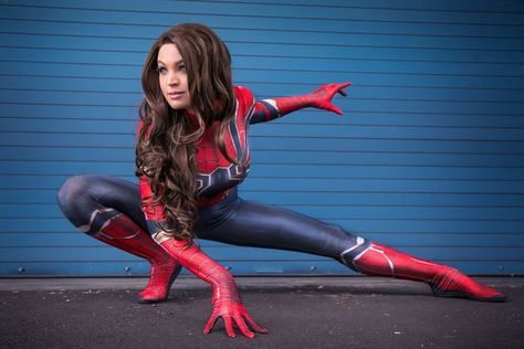 Spider Woman Cosplay, Made Up Names, Spider Suit, Spiderman Girl, Armadura Cosplay, Cosplay Idea, Woman Cosplay, Spiderman Costume, Couple Costume