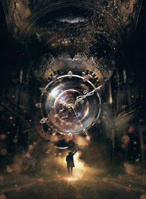 ArtStation - Keeper of Time, Glenn Porter Wattpad Background, Steampunk Tendencies, Medieval Aesthetic, Arte Steampunk, Clock Wallpaper, Time Keeper, Clock Art, Time Art, Wallpaper Free Download