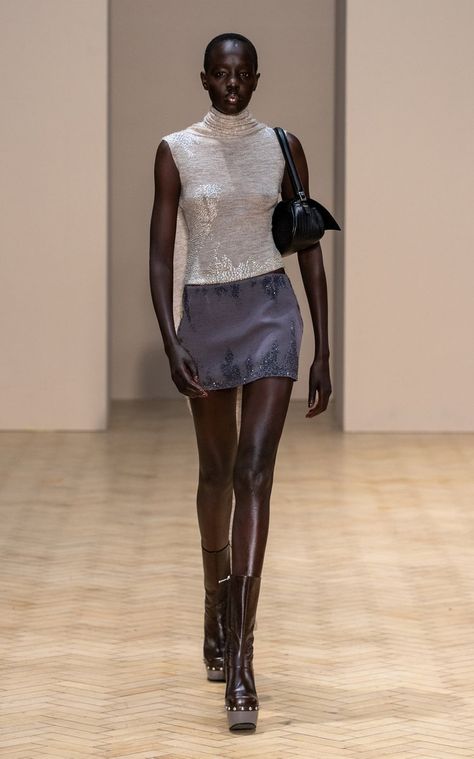 90s Runway Fashion, Wool Mini Skirt, Mood Board Fashion, Winter 2022, Fall 2022, Fashion Killa, New Yorker, Moda Operandi, Runway Fashion