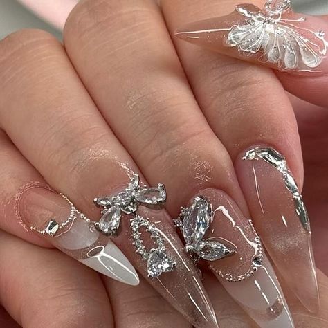 Amy | Gel X Educator & Mentor 🇨🇦 on Instagram: "our birthday sets just get better every libra szn ♎️ for @ttdooo_ 

#douyinnails #xhsnails #almondnails #stilettonails #gelxnails #gelnailsdesign #chinesenails #koreannails #japanesenailart #3Dnails #classynails #elegantnails #nailcharms #nails2inspire #gelx #vancouvernails" Libra Szn, Our Birthday, Korean Nails, Japanese Nail Art, Gel Nail Designs, Elegant Nails, Nail Charms, Classy Nails, 3d Nails