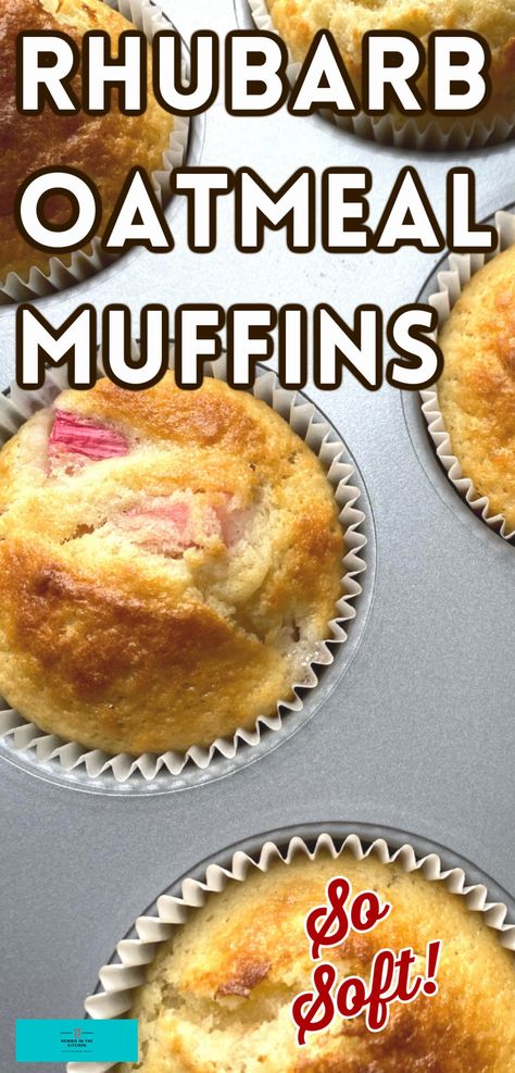 Strawberry Rhubarb Oatmeal Muffins, Low Sugar Rhubarb Muffins, Rhubarb Bran Muffins, Rhubarb Oat Muffins, 1 Cup Rhubarb Recipes, Rhubarb Muffins Healthy Greek Yogurt, Ww Rhubarb Recipes, Easy Rhubarb Muffins, Rhubarb Muffins With Sour Cream