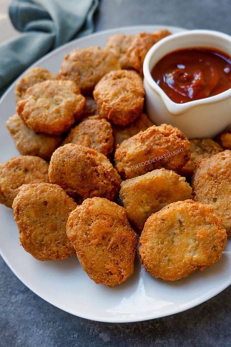 Tofu Mcnuggets, Bbq Dip, Prepare Tofu, Vegan Nuggets, Spicy Bbq Sauce, Tofu Nuggets, Dip Vegan, Tofu Recipes Vegan, Kid Recipes