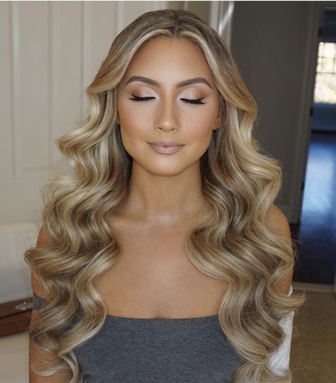 2022 Bridesmaid Hair, Pageant Hair And Makeup, Hair And Makeup Wedding, Glam Wedding Makeup, Pageant Hair, Bridesmaid Hair Makeup, Bridal Makeup Natural, Wedding Day Makeup, Long Hair Wedding Styles