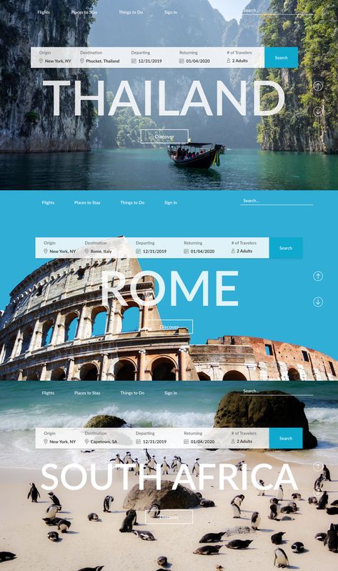 Cruise Website Design, Vacation Website Design, Travel Branding, Travel Blog Design, Travel Advertising Design, Webpage Layout, Travel Agency Website, Tourism Design, Travel Website Design