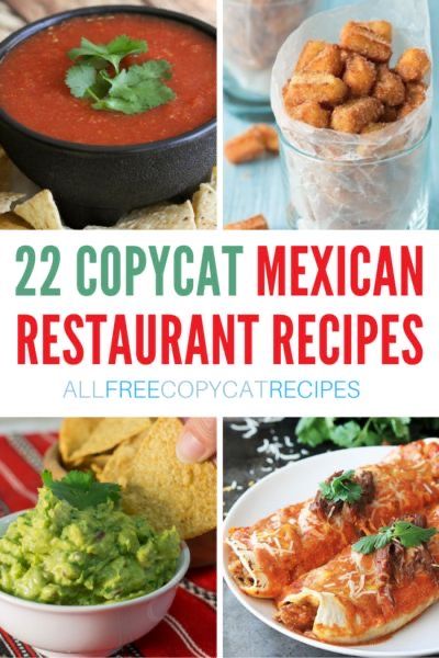 Mexican Restaurant Recipes, Tai Food Recipes, Mexican Fast Food, Restaurant Recipes Famous, Hispanic Dishes, Restaurant Appetizers, Mexican Restaurants, Mexican Dinner Recipes, Copykat Recipes