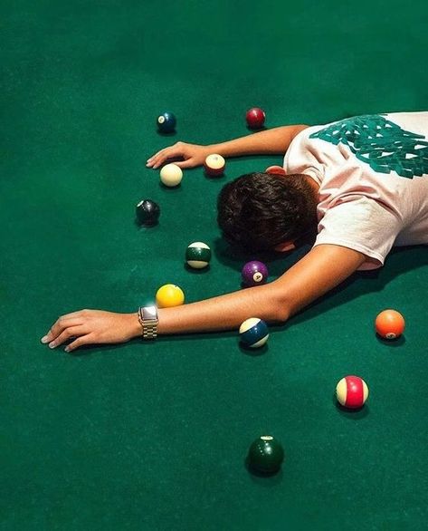 Billiard Photography, Pool Table Photoshoot, Photoshoot Concept, Foto Vintage, Cinematic Photography, Foto Ideas Instagram, Pool Table, New Wall, Photography Inspo