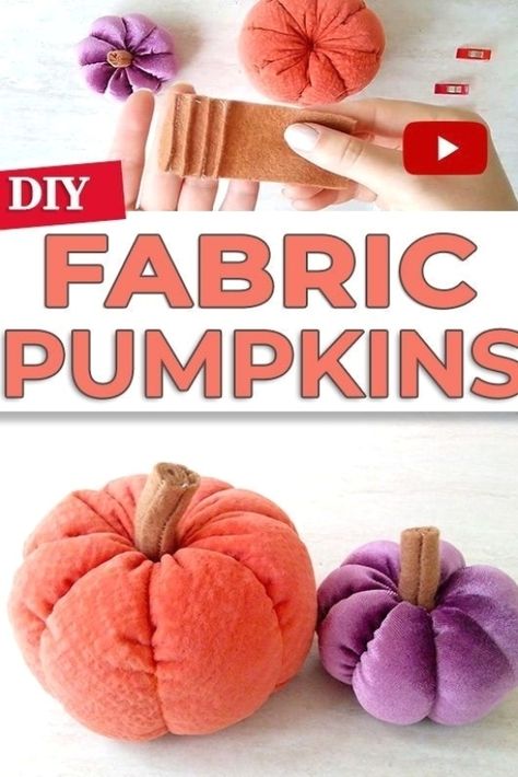 Sewn Pumpkins Pattern, Easy Sew Pumpkins, Halloween Fabric Pumpkins, Make Your Own Pumpkins, Free Pumpkin Sewing Pattern, Free Fabric Pumpkin Pattern, Easy Fabric Pumpkins Diy Free Pattern, Sew Pumpkin Free Pattern, Stuffed Fabric Pumpkins Diy