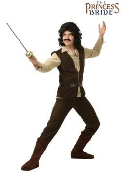 Inigo Montoya Costume, Princess Bride Inigo Montoya, Inigo Montoya, The Princess Bride, Faux Suede Vest, Bride Costume, Black Halloween Dress, Suede Pants, Group Costumes