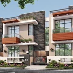 Af country style houses by art form architecture country | homify Country Style Houses, Arch Concept, House Plans 3d, Row House Design, House Design Plans, Form Architecture, Building Front Designs, Modern Bungalow Exterior, Townhouse Exterior