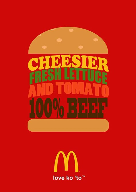 Mcdonalds Poster Design, Mcdonalds Social Media, Mcdonalds Graphic Design, Mc Donald Ads, Mcdonalds Poster, Mc Donald Burger, Bond Paper Design, Creative Advertising Design, Publicidad Creativa