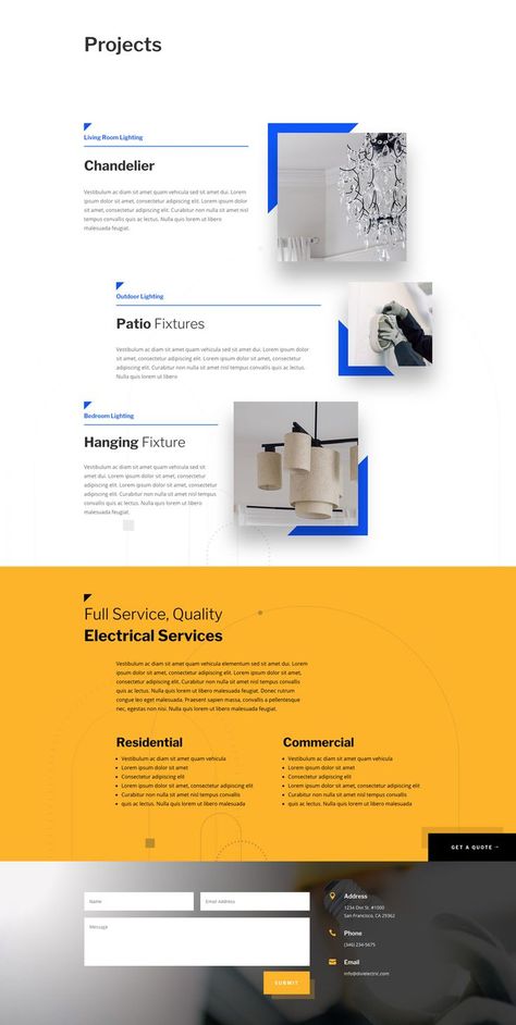 Unique Web Design, Case Study Design, Email Template Design, Electrical Services, Modern Website Design, Freelance Web Design, Page Layouts, Website Design Layout, Website Design Company