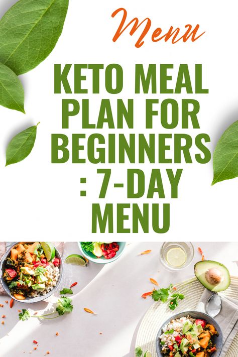 Keto Meal Plan For Beginners, Meal Plan For Beginners, Easy Keto Meal Plan, Beginner Meal Planning, Ketogenic Diet Meal Plan, Ketogenic Diet For Beginners, Keto Diet Menu, Diet Foods, Low Carbohydrates