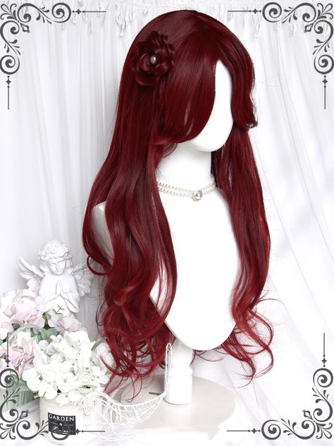 This price is for a hairclip only, others are not included. 70 Bangs, Red Curtain Bangs, Red Hair Wig, Wine Red Wig, Hair Stages, Bangs Curtain, Red Wig, Hairstyle Names, Long Hair Wigs