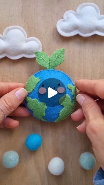 Earth Day Crafts For Kids, Pink Toy, Erasable Markers, Our Planet Earth, Happy Earth Day, Felt Sheets, Felt Projects, Happy Earth, Going Green