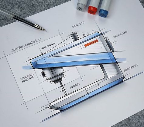 Took a little inspiration from my sewing machine sketch from last year.🕵️ . . . . #inktober #sketchzone #interiordesign #sketch_arq… Sewing Machine Sketch, Industrial Drawings, Industrial Sketching, Product Sketching, Design Toolkit, Marker Sketch, Industrial Design Portfolio, Design Sketching, Backpack Design