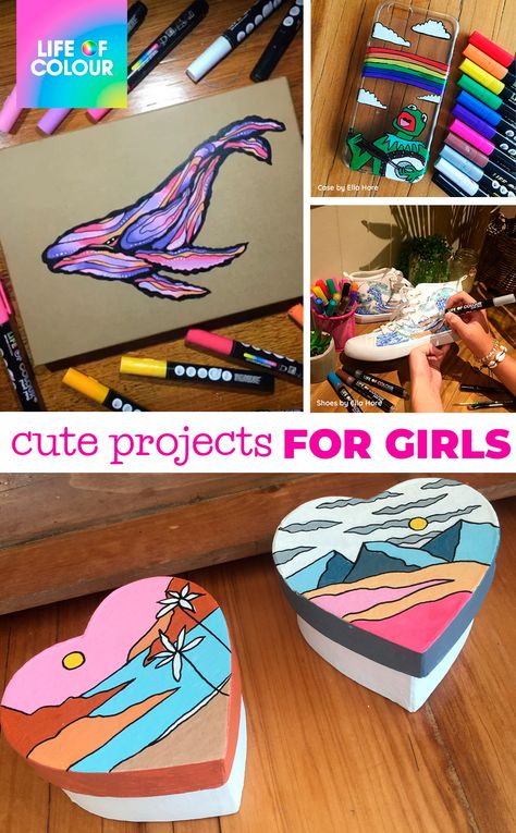 Objects To Paint On Ideas, Posca Craft Ideas, Paint Pen Projects, Paint Pen Art Ideas, Posca Pen Crafts, Painting On Objects, Posca Pen Ideas, Posca Pens Art Drawings, Posca Pens Art Ideas