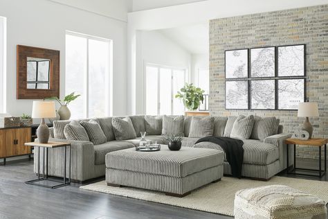 undefined Living Room Centerpiece, Sectional Chaise, Cool Couches, Sectional Ottoman, Accent Ottoman, Contemporary Color Palette, Double Chaise Sectional, Ornate Furniture, Corner Chair