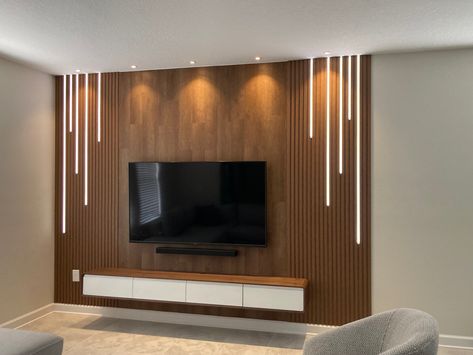 Small Tv Room, Lcd Panel Design, Profile Light, Modern Tv Room, Modern Tv Unit Designs, Tv Unit Design Modern, Modern Apartment Living Room, Small Tv, Tv Unit Furniture Design