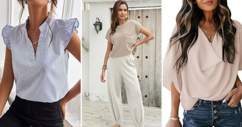 65 Bougie Outfits Under $35 On Amazon That Look Good On Everyone Bougie Outfits, Two Piece Sweater Set, Flowy Wide Leg Pants, Wide Leg Yoga Pants, Wide Leg Lounge Pants, Pieces Of Clothing, Pleated Tennis Skirt, High Waisted Maxi Skirt, Surplice Dress